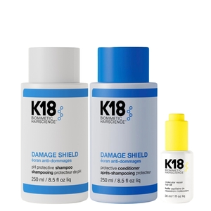 Products: K18 Shield & Shine Bundle (Damage Shampoo, Conditioner, Oil) - Best in Professional Haircare NZ Hair & Expert Advice