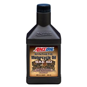 Synthetic Motorcycle Oil Engine + Transmission Lubricant SAE 60
