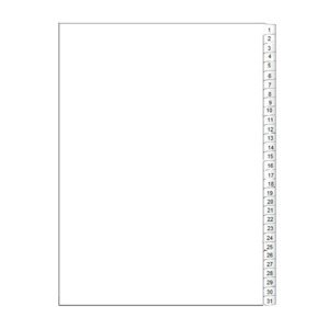 Products: A4 31 Tab Printed Dividers