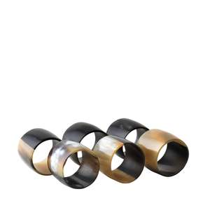 Accessories: Broste Napkin Ring - Natural Horn