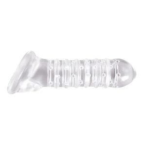 Products: Ribbed Penis Sleeve - Clear - Tabu Adult Boutique