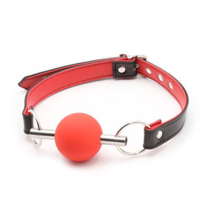 Products: Rubber Ball Gag - Red - Rated R - Tabu Adult Boutique