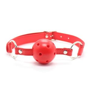 Red Ball Gag - Breathable - Tabu Adult Boutique