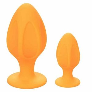 Cheeky Butt Plug Set - Orange - Tabu Adult Boutique