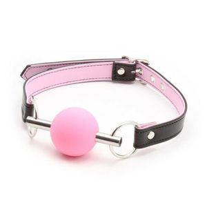 Rubber Ball Gag - Pink - Rated R - Tabu Adult Boutique