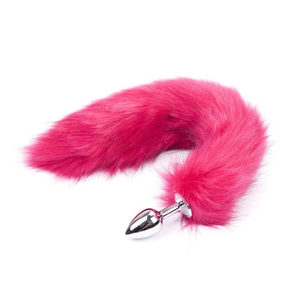 Long Pink Tail Butt Plug - Rated R - Tabu Adult Boutique