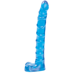 Slimline Anal Dong 9" - Blue - Tabu Adult Boutique