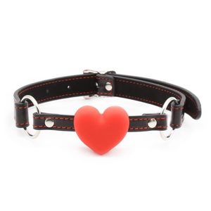 Red Heart Mouth Gag - Rated R - Tabu Adult Boutique