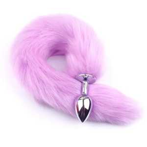 Long Lilac Tail Butt Plug - Rated R - Tabu Adult Boutique