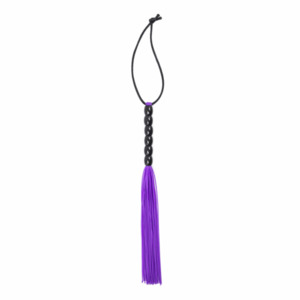 Mini Silicone Flogger - Violet Rated R - Tabu Adult Boutique