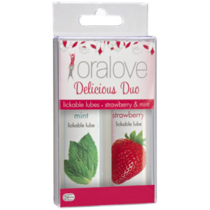 Oralove Lickable Glides - Strawberry + Mint - Tabu Adult Boutique