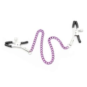 Purple Chain Nipple Clamps - Tabu Adult Boutique