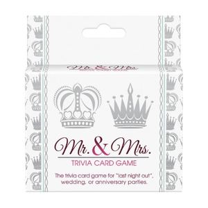 Mr & Mrs Trivia Card Game - Tabu Adult Boutique