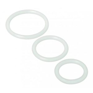 Clear Trinity Penis Ring Set - Tabu Adult Boutique