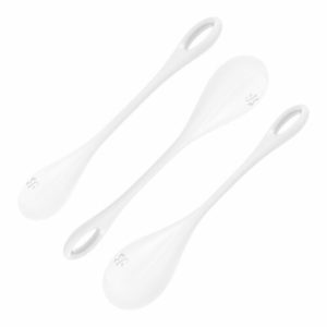 Satisfyer Yoni Power Kegel Set - White - Tabu Adult Boutique