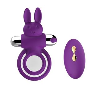 Bunny Purple Cock Ring - Remote Control - Tabu Adult Boutique