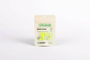 Wise Angler - Beak Hook 4/0 - Extra Long Point Fluorescent Green