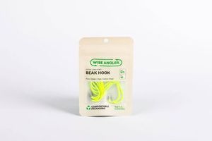 Wise Angler - Beak Hook 5/0 - Extra Long Point Fluorescent Green