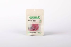 Wise Angler: Wise Angler - Beak Hook 6/0 - Extra Long Point / Pink