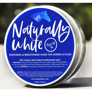 For The Dog: NATURALLY WHITE- Soap Wash For Horses & Hounds 'Touch-up Tin'
