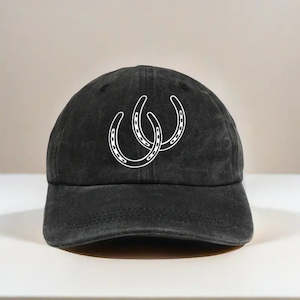 For The Rider 1: Ladies Cap - Double Horseshoe
