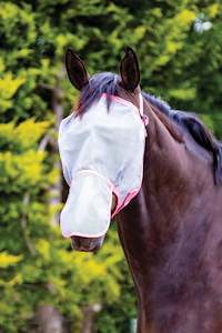 For The Horse 1: Saxon Buzz Away Fly Mask with Nose