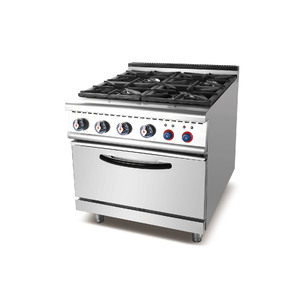 Commercial Range with 4 Burners Gas Hot Plate and 1 Electric Oven TT-WE157B