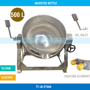 500L Dia. 1100mm Electric Tilting Jacketed Kettle TT-JK-ET500