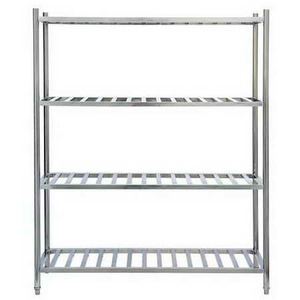 4 Tiers L1500XW500 MM Stainless Steel Restaurant Ladder Shelving TT-BC311B