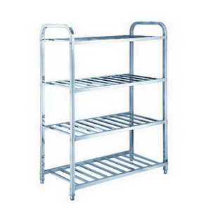 4 Tiers L1200XW600 MM Stainless Steel Restaurant Ladder Shelving TT-BC316D-1