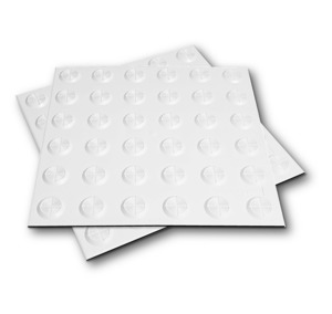Peel And Sticks: White Self-Adhesive Warning Tac-Tile