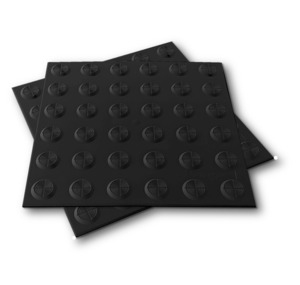 Peel And Sticks: Black Self-Adhesive Warning Tac-Tile