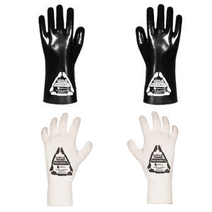 Mira Safety: MIRA Safety HAZ-GLOVES Butyl Gloves for CBRN Protection Set of 4