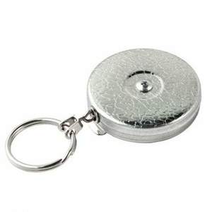 Keybak Retractable Key Chain And Key Holders: Key-Bak Original KB5 Belt Clip Self Retracting Reel 609mm Stainless Steel Chain Chrome