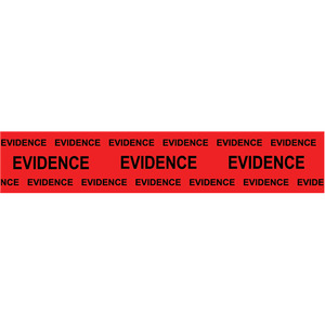 Sirchie Evidence Tape-Bl on Red-2 x165