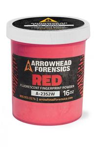 Arrowhead Forensics: Arrowhead Forensics Red Fluorescent Latent Fingerprint Powder - 16oz