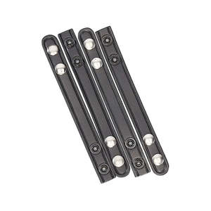 Aker Leather: Aker Leather 531 Double Snap 3/4inch Wide Belt Keepers Plain Black