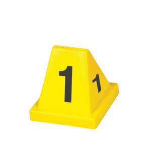 EVI-PAQ Pre-Numbered Versa-Cones Yellow