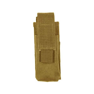 Duty Gear And Pouches: Voodoo Tactical Single Pistol Mag Pouch - Coyote