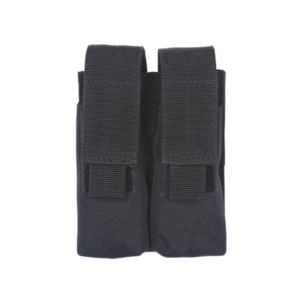Voodoo Tactical Double Pistol Mag Pouch - Black