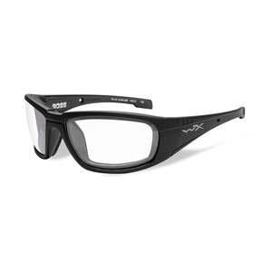 Eyewear And Goggles: Wiley X Boss Sunglasses Clear Lens Matte Black Frame