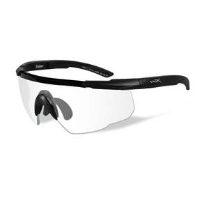Eyewear And Goggles: Wiley X Saber Advanced Eyeshield Clear Lens Matte Black Frame