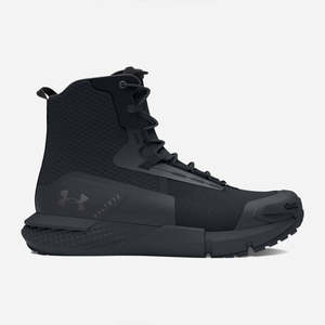 Footwear: Under Armour Charged Valsetz Zip Boot Black/Jet Gray