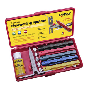 Lansky Deluxe 5 Stone System Precision Knife Sharpening Kit LKCLX