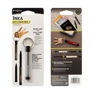 Inka Key Chain Pen Silver