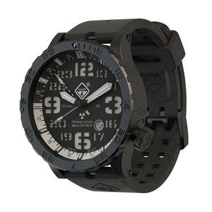 Watches: Hazard 4 HeavyWaterDiver Nightwatch White GMT Black