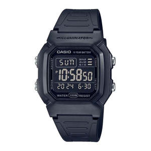 Watches: Casio W800H-1BV Classic Digital Watch with Blackout Dial, Dual Time and 5 Alarms