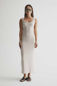 DRESSES: Sienna Tank Dress - Oat Marle