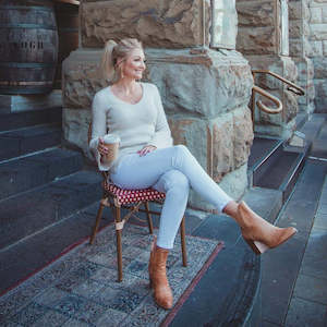 CHLOE WHITE JEAN-GYPSY HIGH RISE 7/8TH