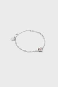 Stolen Girlfriends Club: Love Claw Bracelet - Rose Quartz